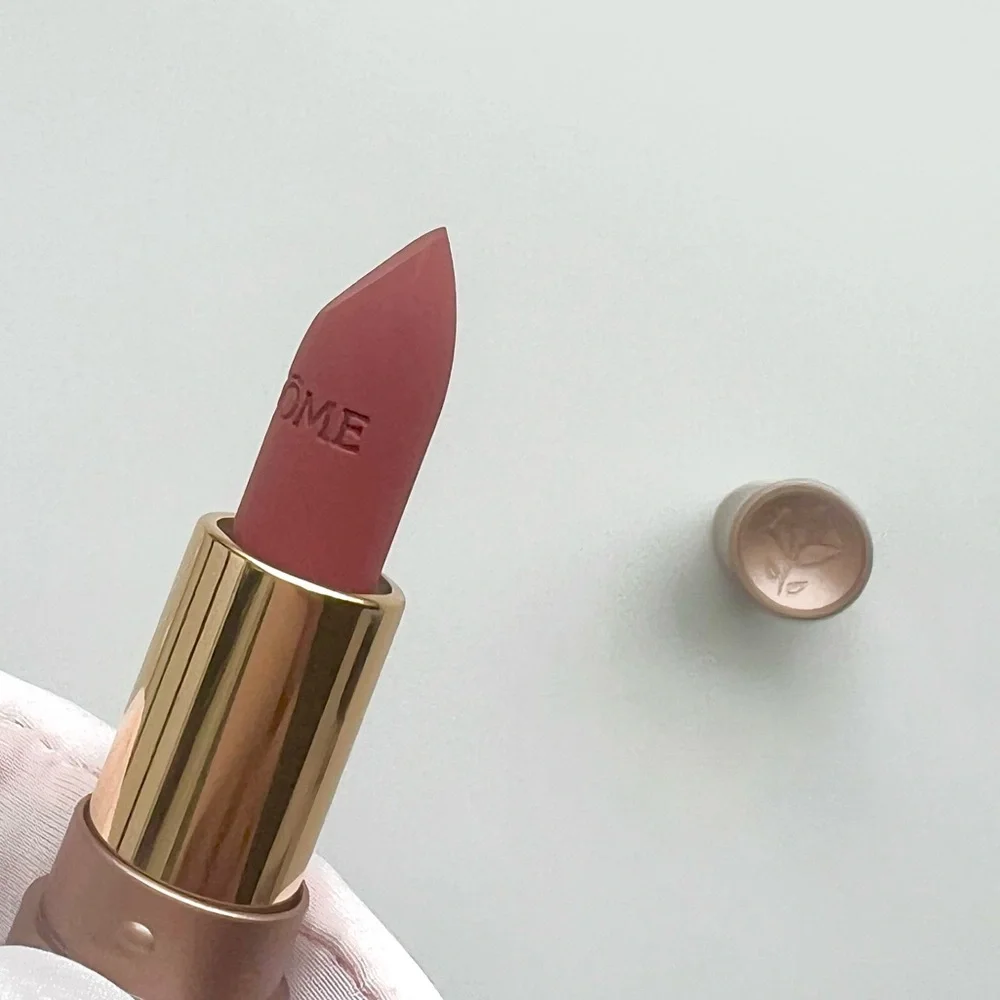 🆕 No Tag Lancôme Mini L'ABSOLU Rouge Cream Lipstick in color 274 French Tea.